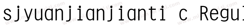 sjyuanjianjianti c Regula字体转换